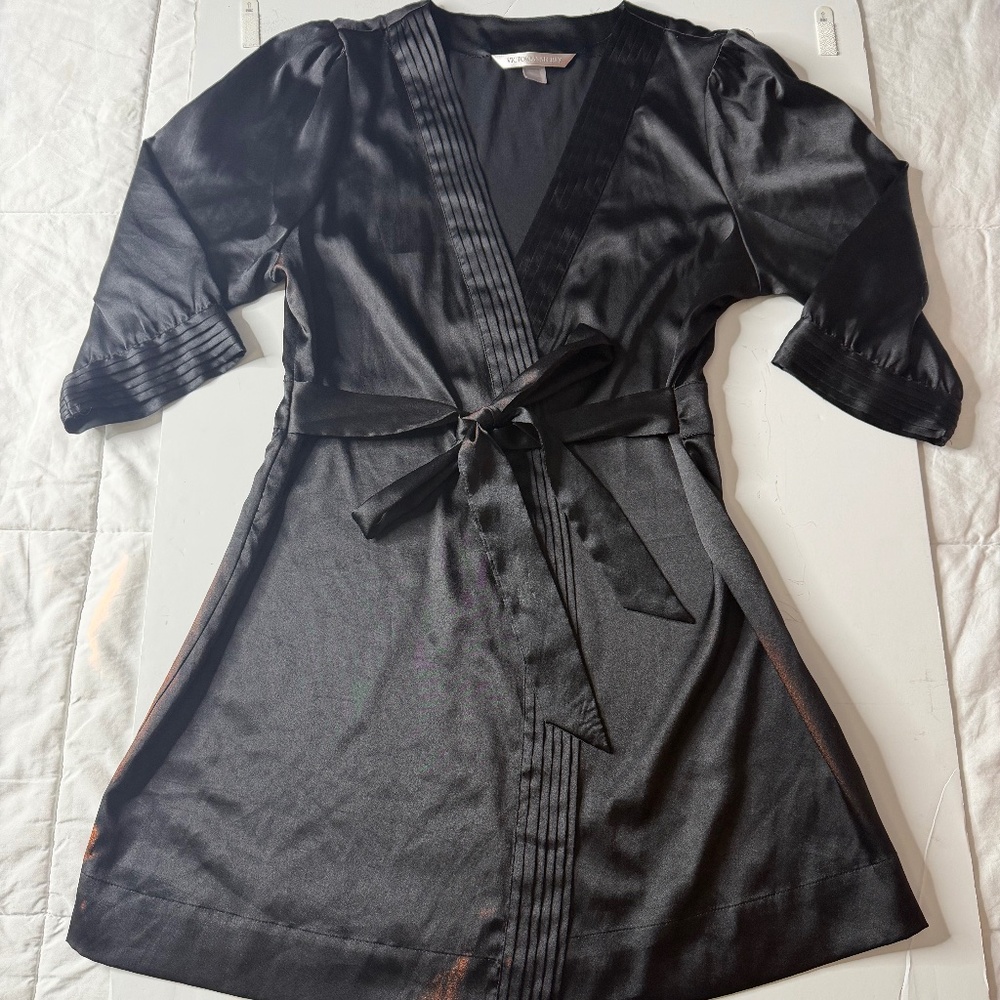 Victoria Secret Short Robe Black Size Medium